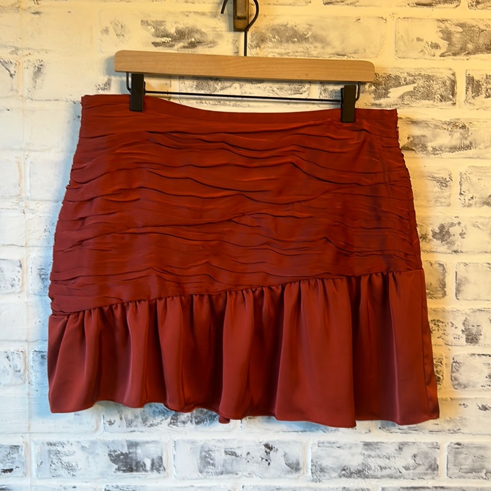 Ramy Brook Burnt Orange Mini Skirt